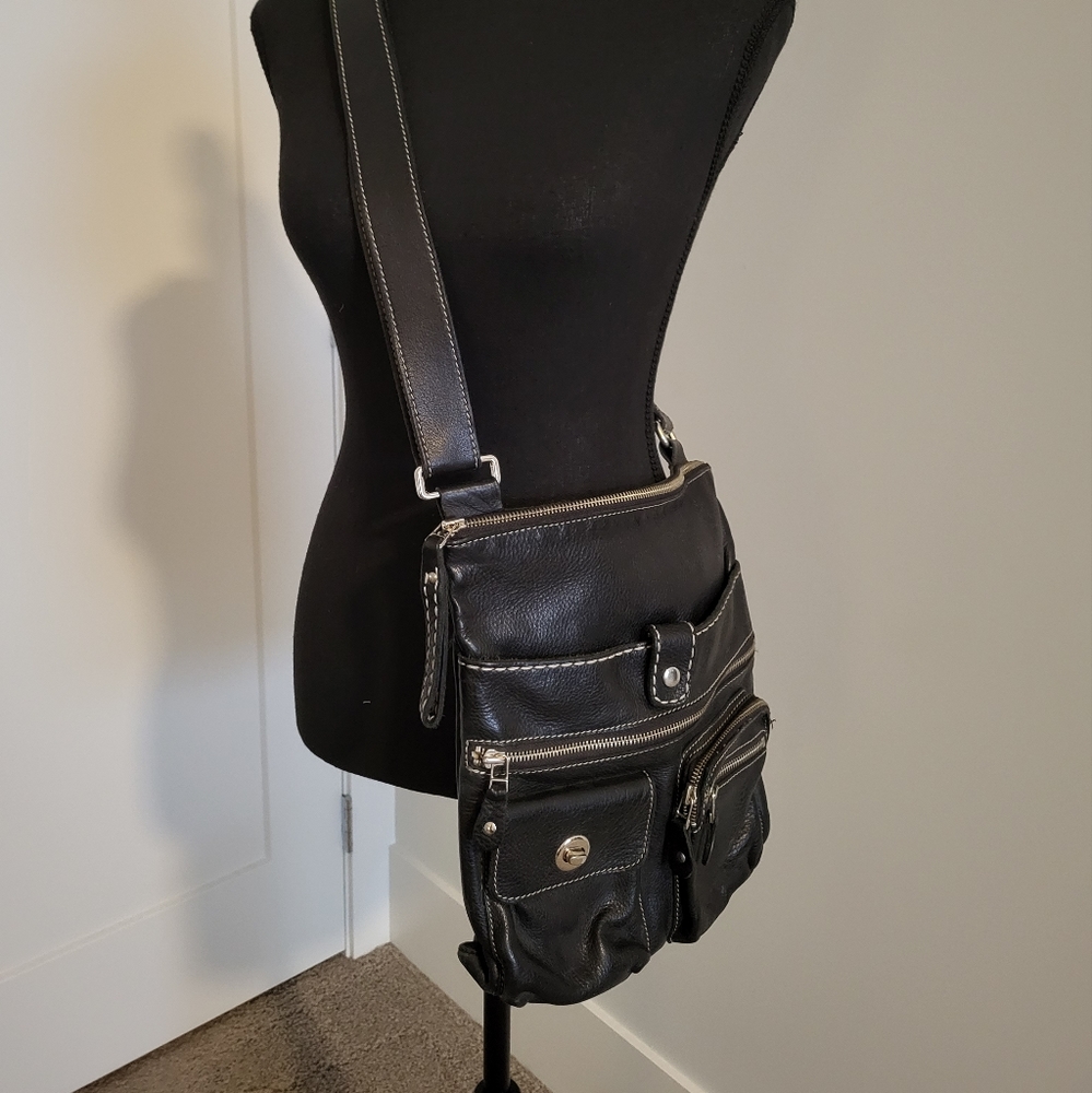 Roots black crossbody bag